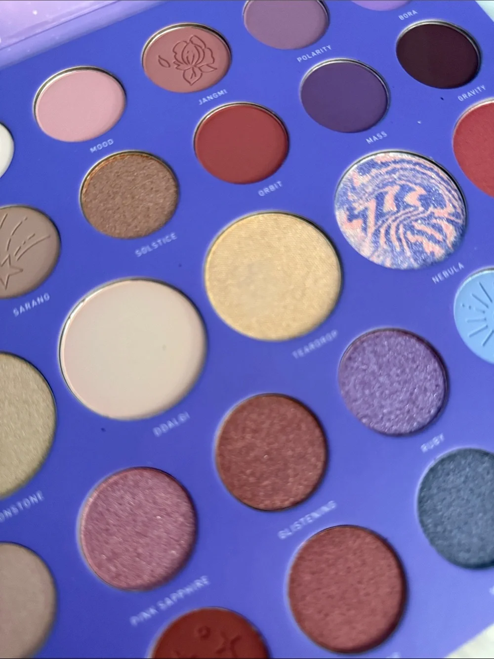 Morphe Constellation Sky Eyeshadow Palette — Purple & Coral Pink Artwork